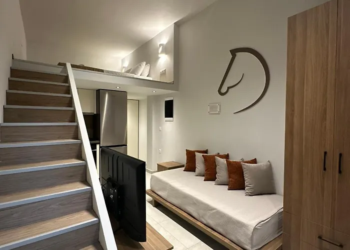 Modern Lofts In Archangelos Rhodes With Parking - Equus - 3 Guests *